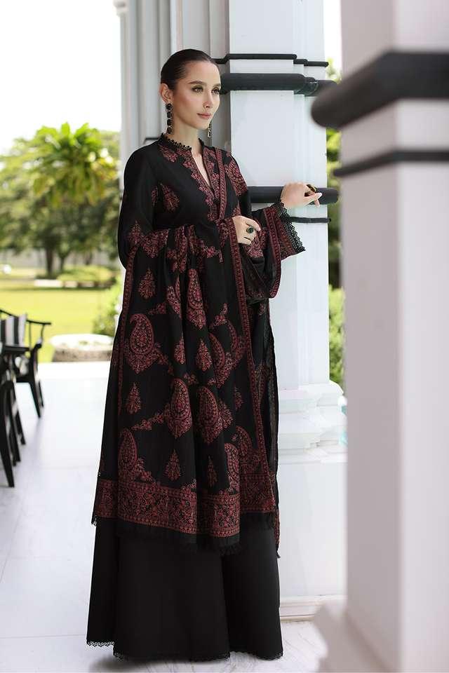 SH-SP-565 3 Piece - Unstitched Fully Embroidered Dhanak Fabric