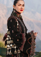 SR-MB520 Dhanak Embroidered Suit With Digital Printed Woolen Shawl