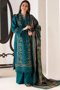 SR-SN61 Dhanak Embroidered Suit With Digital Printed Wool Shawl